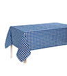 Карирана покривка за маса в синьо и бяло Sara 100х160 см-0 снимка