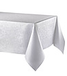 Бяла покривка за маса с флорални мотиви Martina 100x160 см-0 снимка
