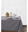 Сива покривка за маса с флорални мотиви Martina 160x160 см-0 снимка