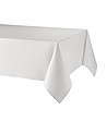 Бяла тефлонова покривка за маса от памук и лен Lino 100х150 см-0 снимка