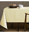 Светлобежова покривка за маса от памук и лен Lino 100х150 см-1 снимка