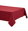 Покривка за маса в бордо от памук и лен Lino 100х150 см-0 снимка