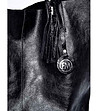 Дълбока дамска кожена чанта в черно Mona-2 снимка