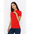 Червена дамска памучна блуза Modelia-3 снимка