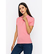 Розова дамска памучна блуза Modelia-3 снимка