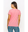 Розова дамска памучна тениска Alva-1 снимка