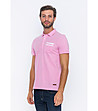 Розова памучна мъжка блуза с джоб Grady-3 снимка