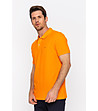 Оранжева памучна мъжка блуза Herbert-4 снимка