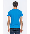 Синя памучна мъжка тениска Brent-1 снимка