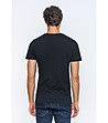 Памучна мъжка черна тениска Nestor-1 снимка