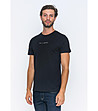 Памучна мъжка черна тениска Nestor-3 снимка