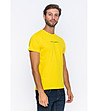 Памучна мъжка жълта тениска Nestor-2 снимка