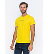 Памучна мъжка жълта тениска Nestor-3 снимка