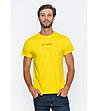 Памучна мъжка жълта тениска Nestor-4 снимка