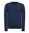 Памучен тъмносин мъжки пуловер Avorio-0 снимка
