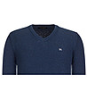 Памучен тъмносин мъжки пуловер Avorio-2 снимка