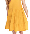 Жълта памучна рокля Tea-4 снимка