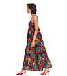 Дълга многоцветна памучна рокля Wanda-3 снимка