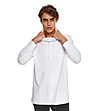 Бяла мъжка блуза с памук Chinos-0 снимка