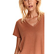 Дамска блуза в цвят мока Jana-3 снимка