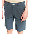 Памучен мъжки къс панталон в син нюанс Terry-4 снимка