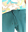 Зелен памучен мъжки къс панталон Dean-4 снимка