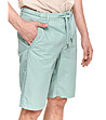 Памучен мъжки къс панталон в зелен нюанс Edgard-3 снимка