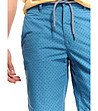 Памучен мъжки къс син панталон Viktor-3 снимка