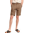 Памучен мъжки къс панталон в бежов нюанс Vinsent-0 снимка