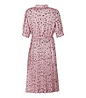 Розова рокля с принт Haya-1 снимка