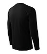 Памучна мъжка блуза в черно Alek-3 снимка