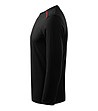 Памучна мъжка блуза в черно Alek-4 снимка
