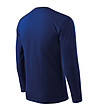 Памучна мъжка блуза в синьо Alek-3 снимка
