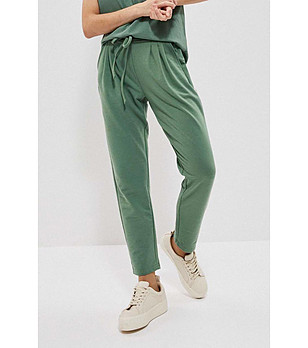 Зелен дамски панталон Sila снимка