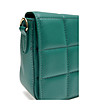 Зелена дамска кожена чанта за рамо Irra-2 снимка
