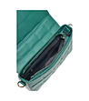Зелена дамска кожена чанта за рамо Irra-3 снимка