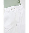 Дамски панталон в бяло Boni-3 снимка