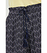 Тъмносини дамски къси панталони с принт Kiki-3 снимка