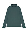 Тъмнозелена дамска памучна блуза Sintiya-3 снимка