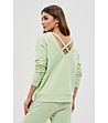 Светлозелена дамска блуза с дълъг ръкав Imena-0 снимка