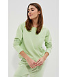 Светлозелена дамска блуза с дълъг ръкав Imena-1 снимка