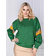 Зелен дамски пуловер Perle-0 снимка