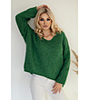 Дамски пуловер в зелено Sheila-1 снимка