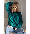 Дамски пуловер в зелен нюанс Shana-0 снимка
