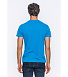 Мъжка памучна синя тениска-1 снимка