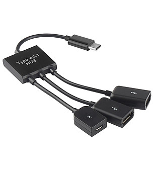 Адаптер USB type С + micro USB снимка