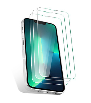 Комплект от 3 стъклени протектора за iPhone 13 PRO снимка