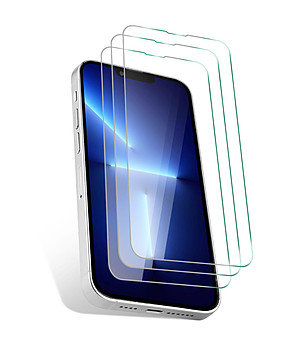 Комплект от 3 стъклени протектора за iPhone 13 PRO MAX снимка