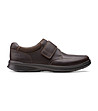 Кожени мъжки тъмнокафяви обувки Cotrell-0 снимка