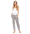 Дамски панталон за бременни в сив меланж Ambra-4 снимка